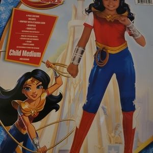 WONDER WOMEN DC CARTOON COSTUME CHILD MEDIUM-SIZED 7-8